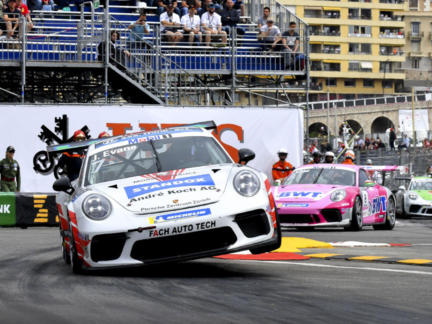 2019 Supercup Monaco, Jaxon Evans, Porsche 911 991.2 GT3 Cup 4.0