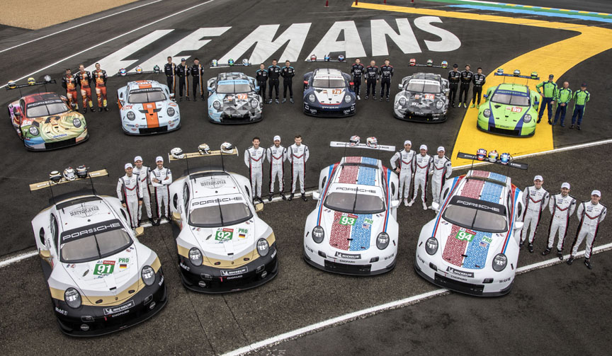 2019 Le Mans: ten Porsche 911 RSR