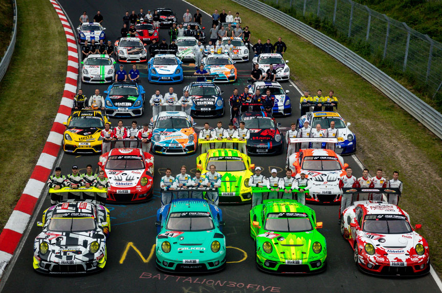 2019 Nürburgring 24h Porsche squad