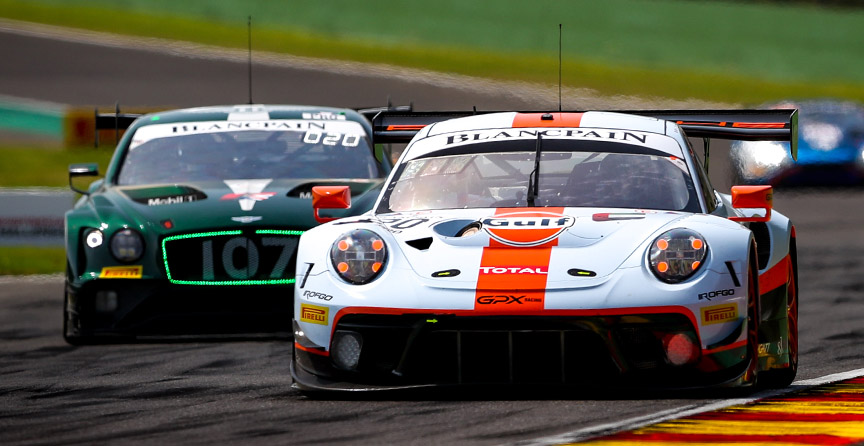 2019 Spa 24 h practise, Porsche and Bentley GT3