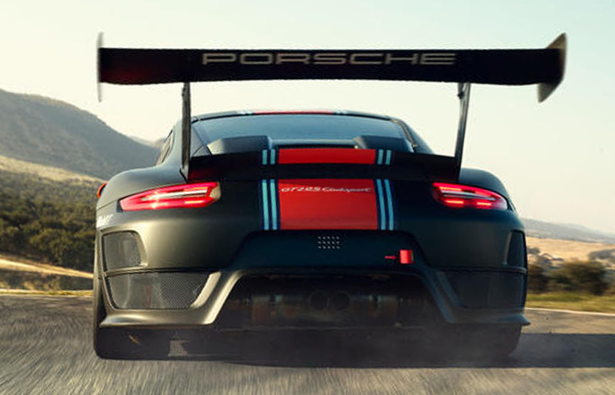 Porsche 911 991 GT2 RS Clubsport rear spoiler