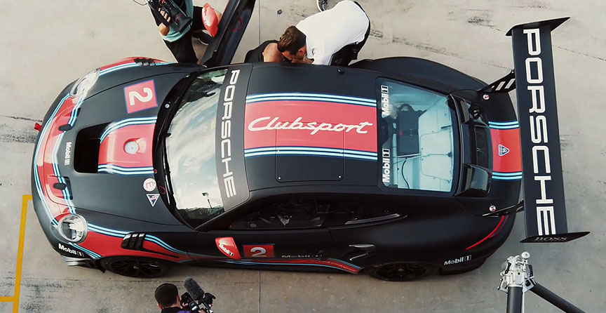 2019 Porsche 911 991.2 GT2 RS Clubsport, top view