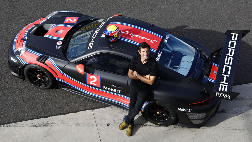 Mark Webber with 2019 Porsche 911 991.2 GT2 RS Clubsport