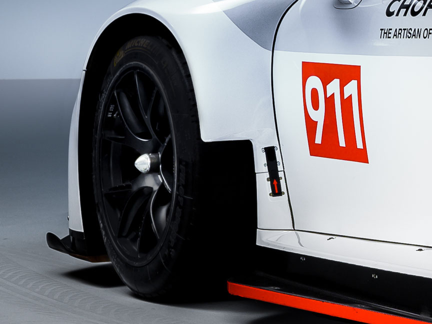 Porsche 911 991 RSR 4.2 front wheel well