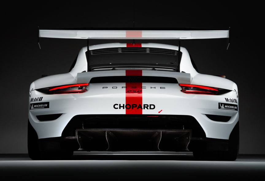 Porsche 911 991 RSR 4.2 rear view