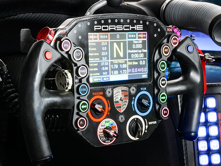 Porsche 911 991 RSR 4.2 steering wheel