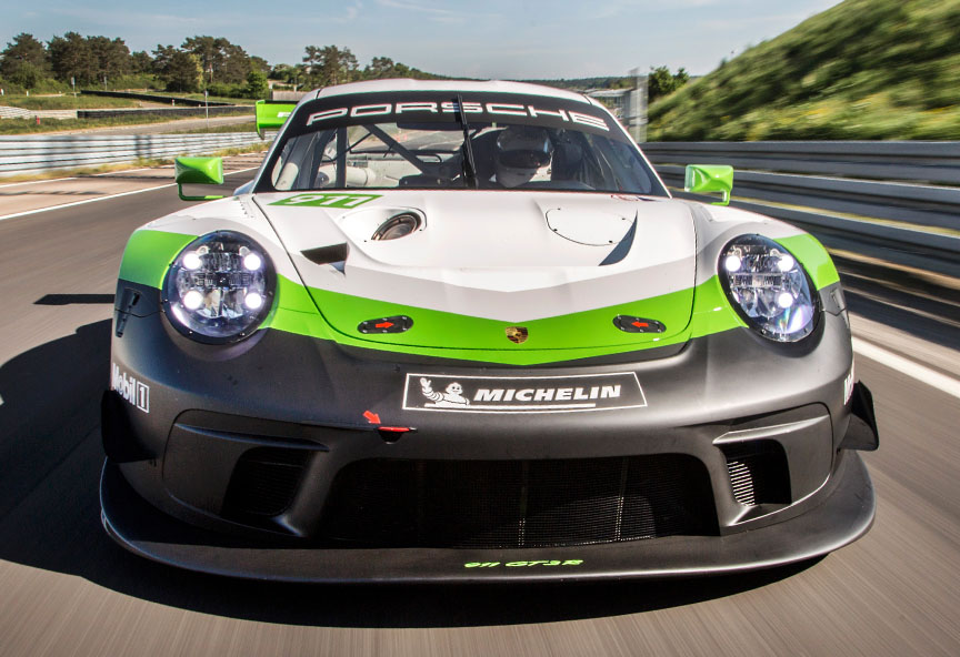 Porsche 911 991.2 GT3 R front view