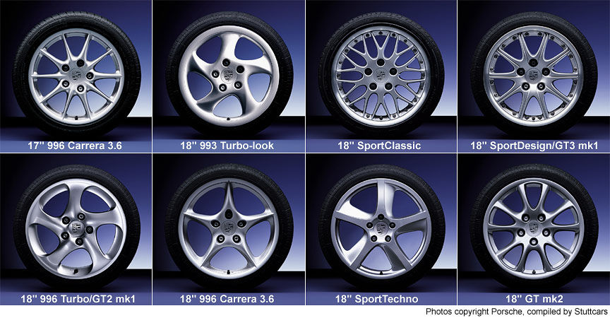 Porsche 911 996 wheels: 17