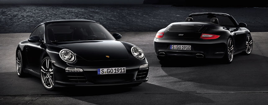 Porsche 911 997 Carrera Black Edition, Coupe and Cabriolet