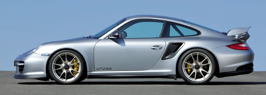 Porsche 911 997 GT2 RS side view