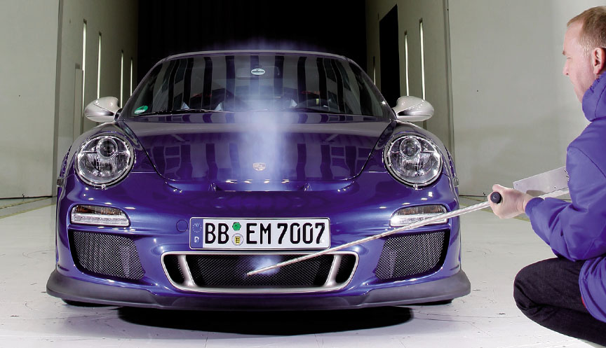 Porsche 911 997.2 GT3 RS 3.8 wind tunnel