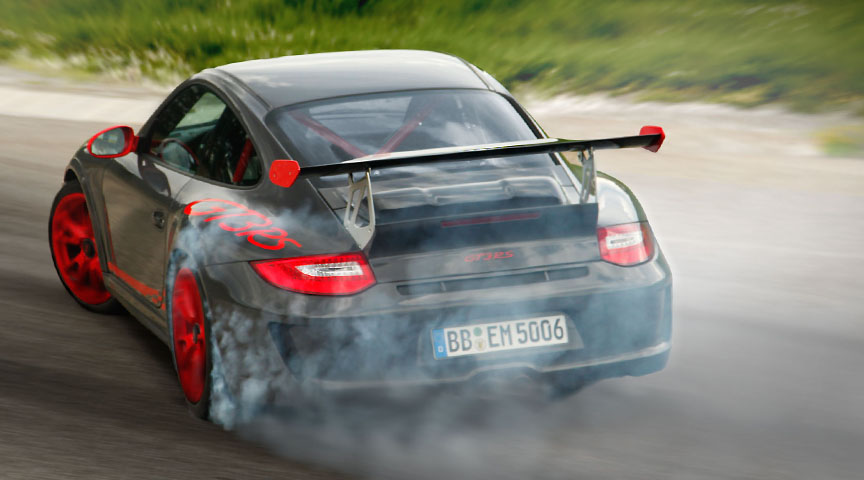 Porsche 911 997.2 GT3 RS 3.8 burnout