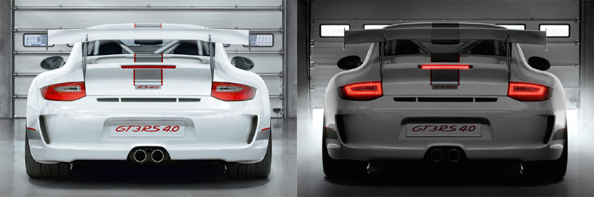 Porsche 911 997 GT3 RS 4.0 rear lamps