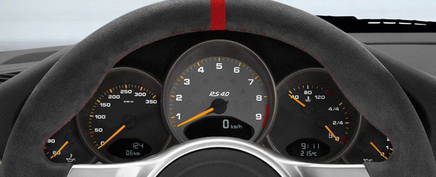 Porsche 911 997 GT3 RS 4.0 instrument cluster