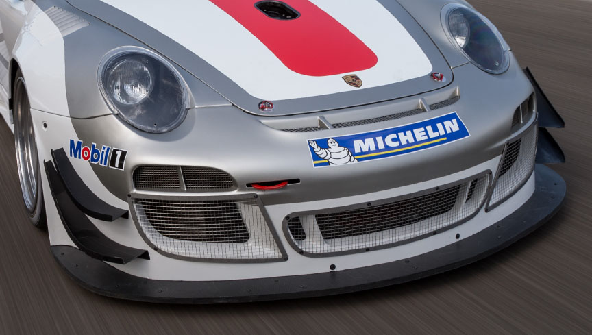 Porsche 911 997 GT3 R 2013 spec, front spoiler flics