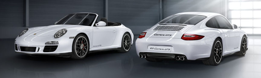 Porsche 911 997 Carrera GTS, coupe and cabriolet
