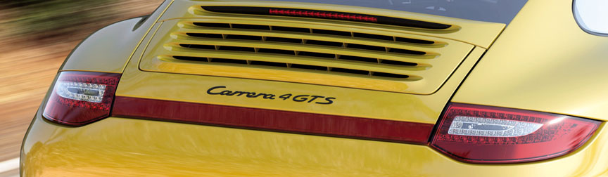 Porsche 911 997 Carrera 4 GTS rear badge
