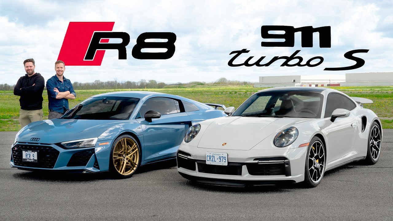 2021 Porsche 911 Turbo S vs Audi R8 V10 Decennium :: DRAG RACE, ROAD & TRACK REVIEW