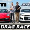 992 Porsche Carrera S vs Camaro ZL1 Drag Race