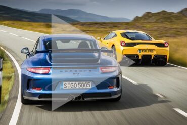 Ferrari 458 Speciale vs Porsche 911 GT3 (2014) twin test review