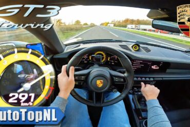 Manual Porsche 992 GT3 Autobahn Top Speed Run