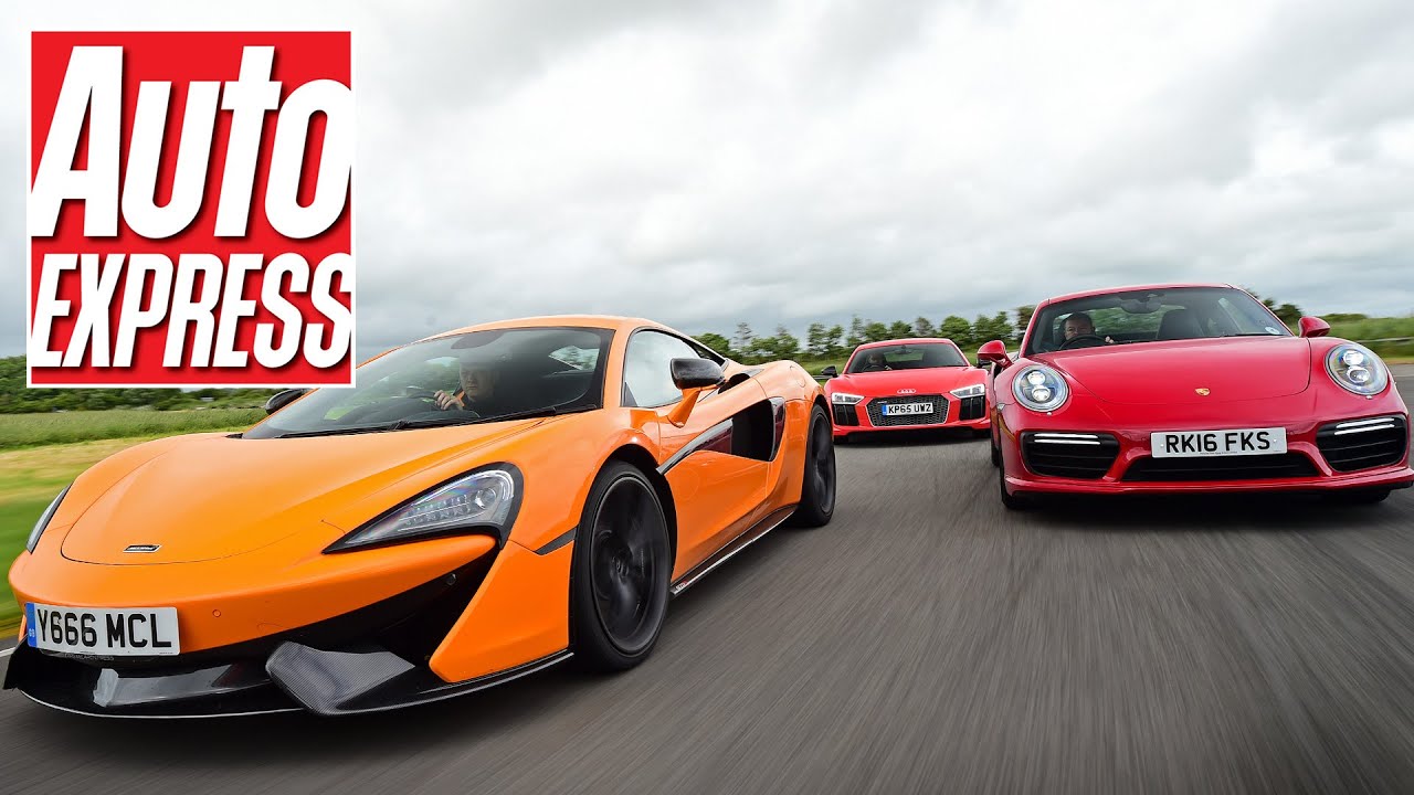 McLaren 570S vs Audi R8 V10 Plus vs Porsche 911 Turbo S