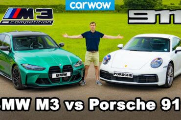 New BMW M3 vs Porsche 911 - REVIEW with 0-60mph & brake test!