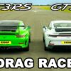 New Porsche 911 GT3 v GT3 RS Drag Race