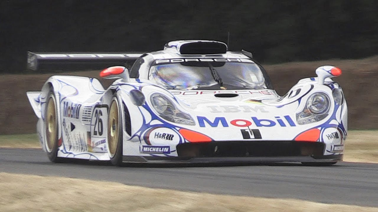 Porsche 911 GT1-98 Twin Turbo Flat-6 Engine Sound - 1998 24h of Le Mans winner at FoS 2018!