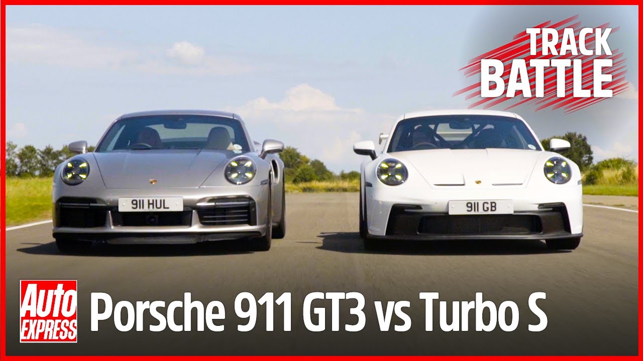 Porsche 911 GT3 vs 911 Turbo S track battle