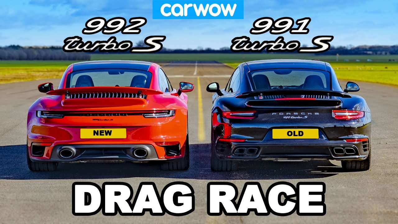 Porsche 911 Turbo S 992 v 991 - DRAG RACE