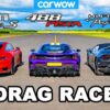 Porsche 911 Turbo S vs Ferrari 488 Pista vs Lamborghini Huracán Performante - DRAG RACE