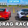 Porsche 911 Turbo S vs McLaren 720S: DRAG RACE