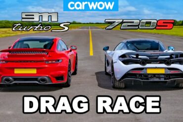 Porsche 911 Turbo S vs McLaren 720S: DRAG RACE