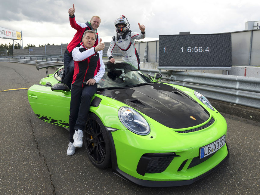 2018 Porsche 911 991.2 GT3 RS Weissach Nürburgring Nordschleife lap record