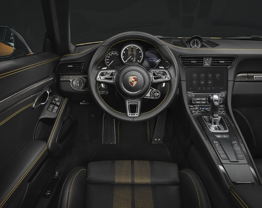 Porsche 911 991.2 Turbo S Exclusive Series dasboard, seat
