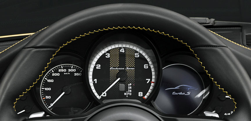 Porsche 911 991.2 Turbo S Exclusive Series instrument cluster