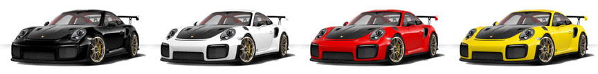 Porsche 911 991 GT2 RS standard colors