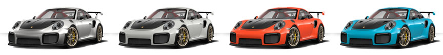 Porsche 911 991 GT2 RS optional colors