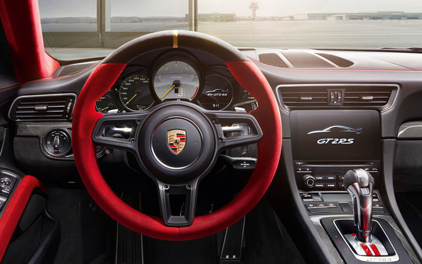 Porsche 911 991 GT2 RS dashboard, steering wheel