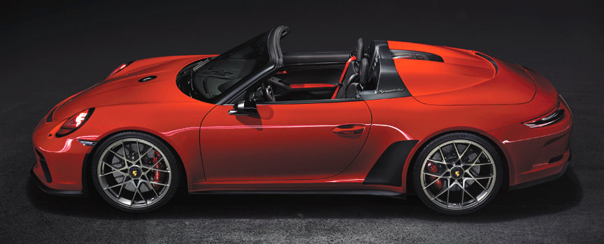 Guards Red (Indisch Rot) Porsche 911 991 Speedster concept