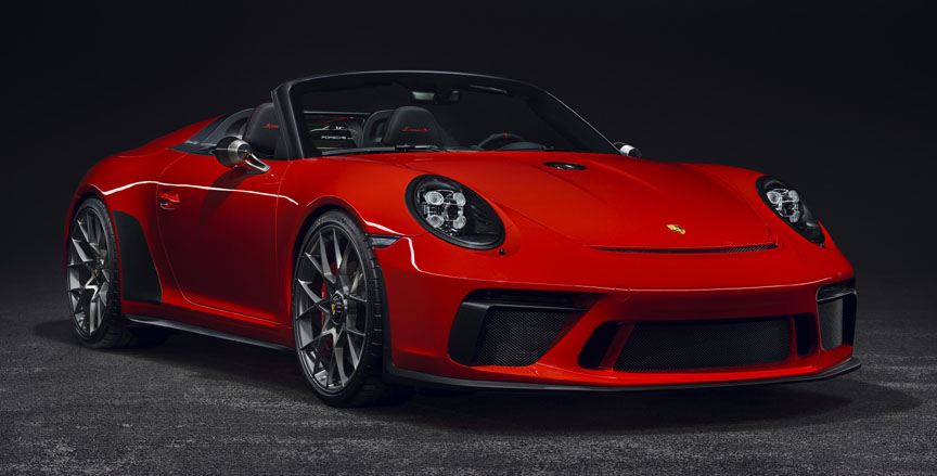 Porsche 911 991 Speedster concept in Guards Red