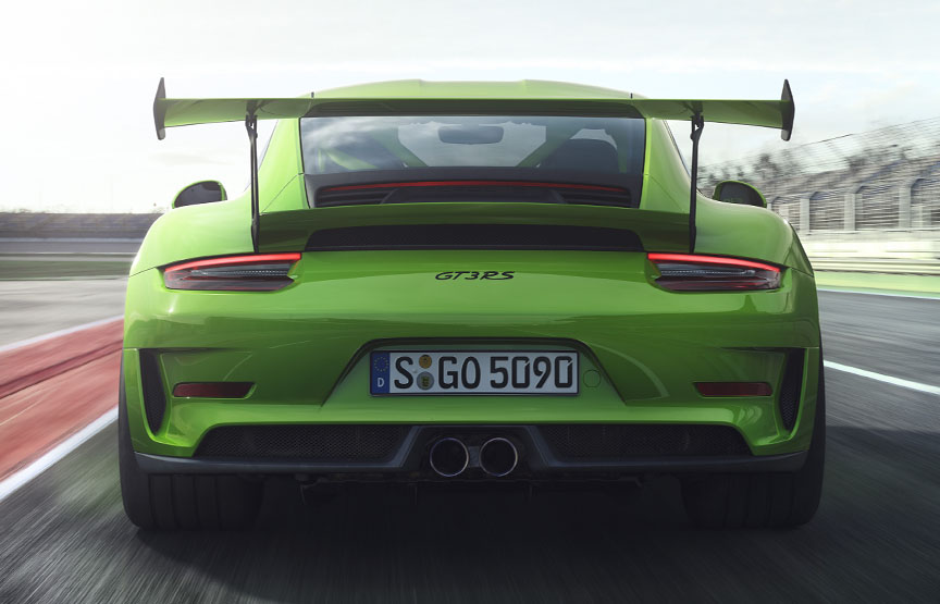 Porsche 911 991.2 GT3 RS rear view