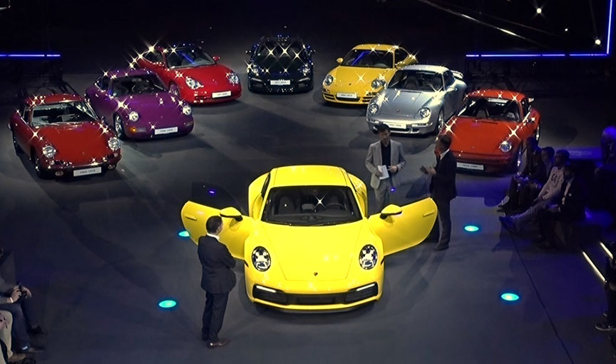 Porsche 911 992 premiere at Porsche Experience Center Los Angeles in Carson