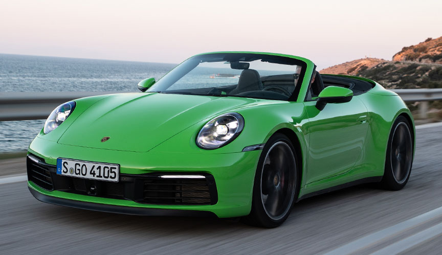 2019/2020 Porsche 911 992 Cabriolet in Lizard Green