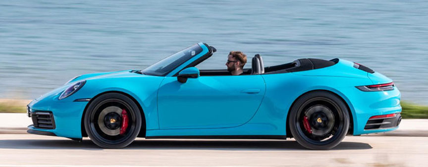 2019/2020 Porsche 911 992 Cabriolet in Miami Blue