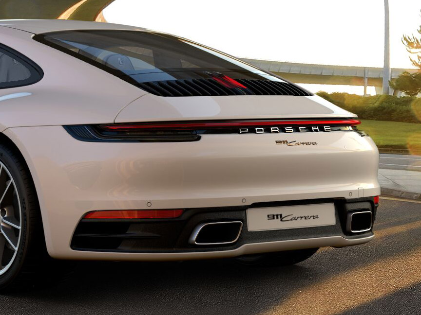 2019/2020 Porsche 911 992 Carrera base version exhaust ends