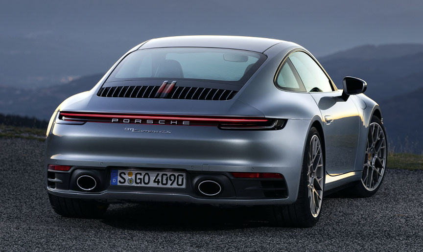 Porsche 911 992 (2020 model) rear view