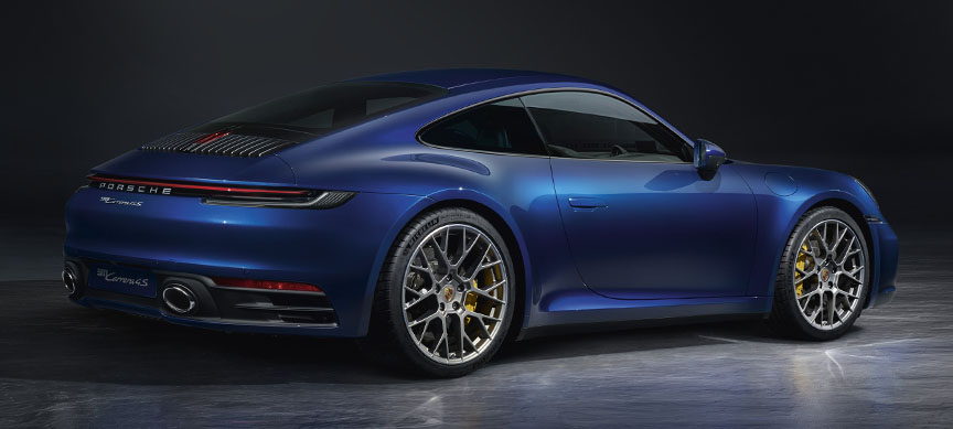 Porsche 911 992 (2020 model) dark blue metallic