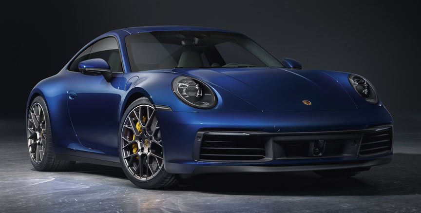 Porsche 911 992 (2020 model) dark blue metallic